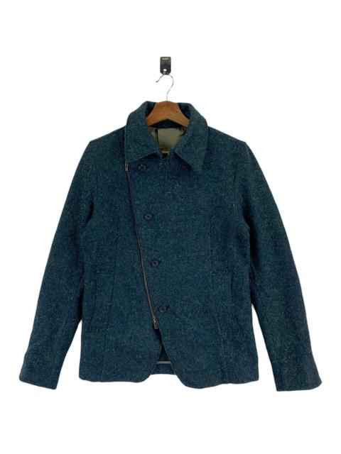 Other Designers VINTAGE RICO CROSS ZIPPER COAT WOOL