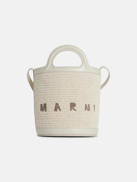 Marni 'TROPICALIA' WHITE LEATHER BLEND BAG