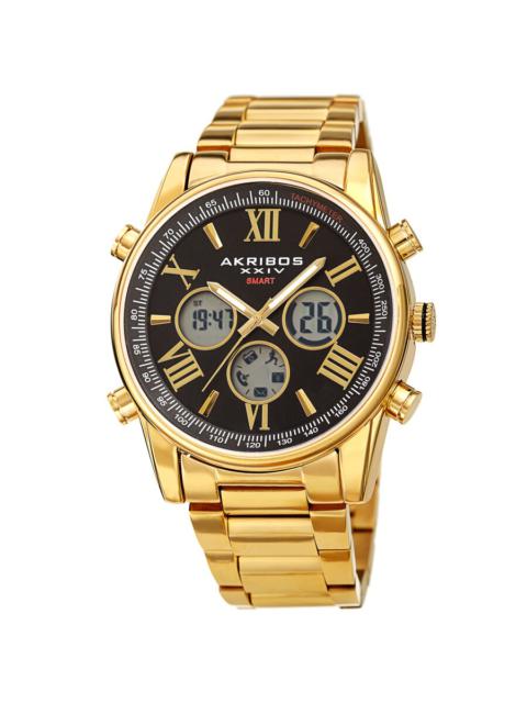 Other Designers Akribos XXIV Quartz Black Dial Men's Smart Watch AK1095YGBK