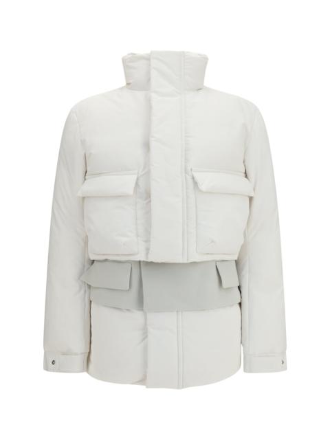 sacai Sacai Double Padded Jacket Off White×Ecru