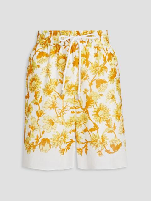 Paul Smith Floral-print cotton-mousseline shorts