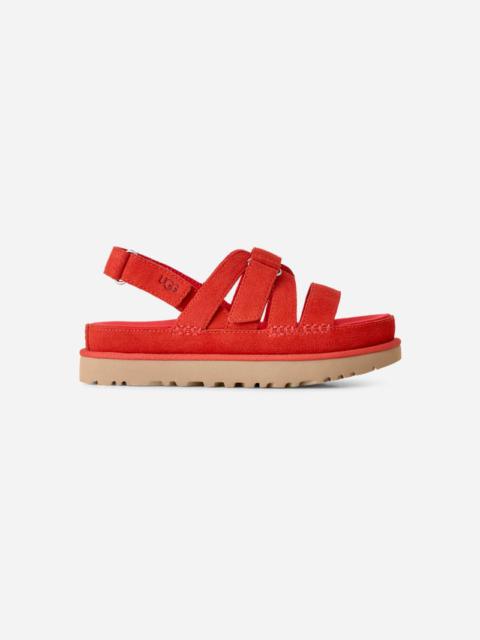 UGG ® Women's Goldenstar Gleam Suede Sandals in Red Pepper