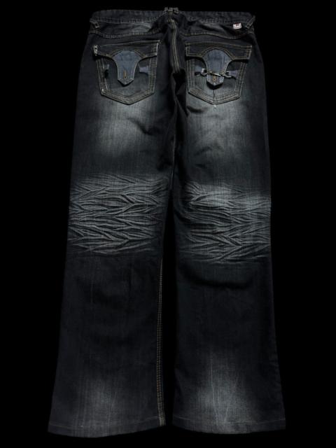 Vintage - 💥Insane 90s Hideaways Nicole Mudwash Distress Thrashed Jean