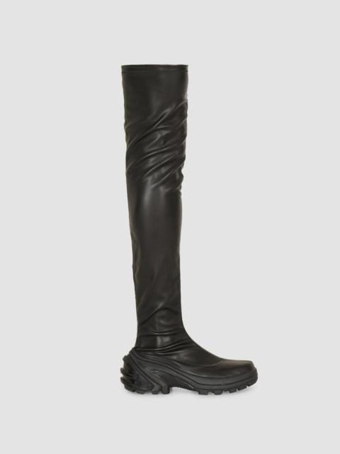 1017 ALYX 9SM STRETCH LEATHER HIGH BOOT WITH VIBRAM SOLE