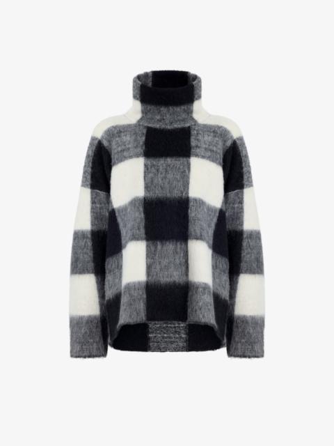 Proenza Schouler Kai Top in Brushed Glenplaid Knit
