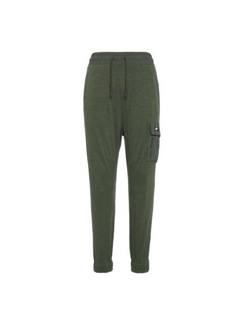 Men's Nike Training Sports Side Pocket Bundle Feet Long Pants/Trousers Green CV8988-325