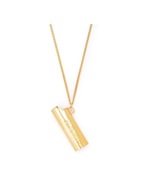 Ambush logo-embossed lighter necklace