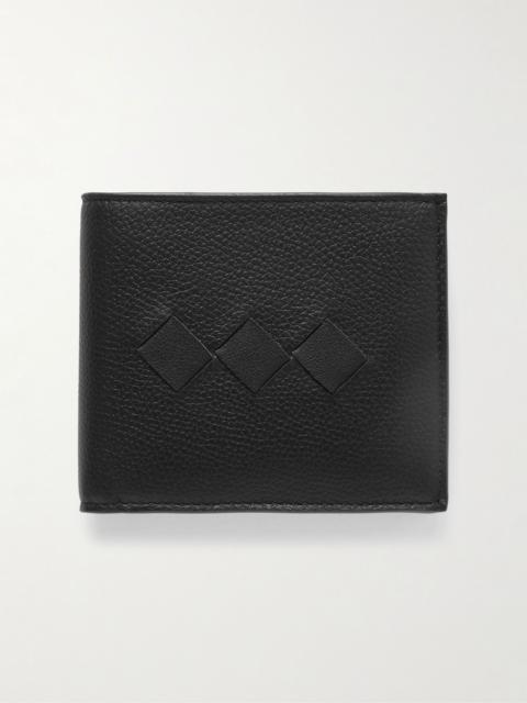 Bottega Veneta Intrecciato Full-Grain Leather Bifold Wallet Black