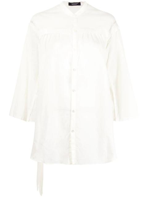 UNDERCOVER belted pleated shirt