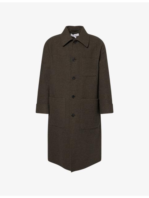 Loewe Anagram Relaxed-Fit Wool And Silk Coat