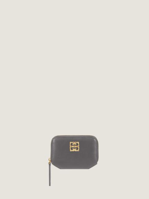 Givenchy 4G LIQUID ZIPPED WALLET IN BOX LEATHER
