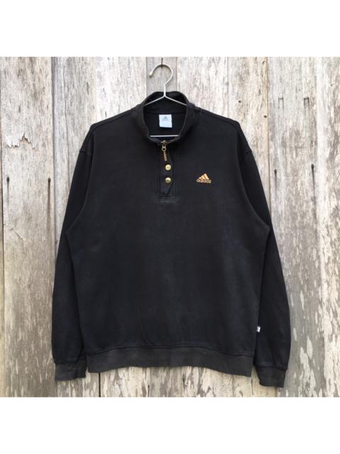 adidas Vintage Adidas Half Zip Button Sweatshirt Small Logo