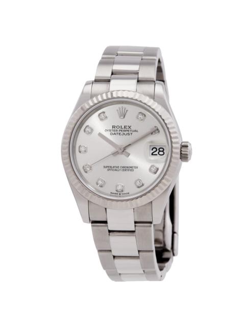 ROLEX Rolex Datejust 31 Automatic Diamond Silver Dial Ladies Watch 278274SDO