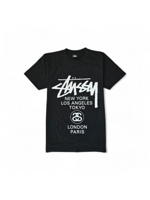 Other Designers Stussy × Vintage - World Tour Scribble T-Shirt