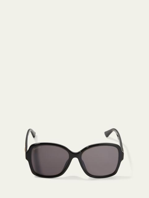 GUCCI Square Monochromatic Sunglasses
