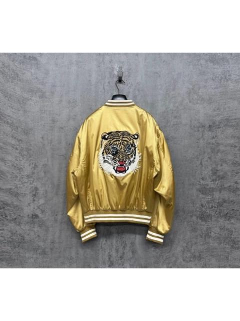 CELINE Celine Hand-embroidered Rhinestone Quilted Bomber Baseball Jacket