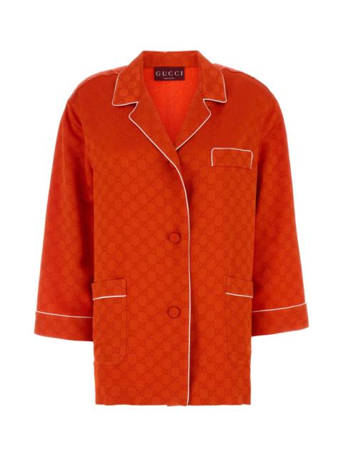 GUCCI Gucci Women Orange Satin Shirt