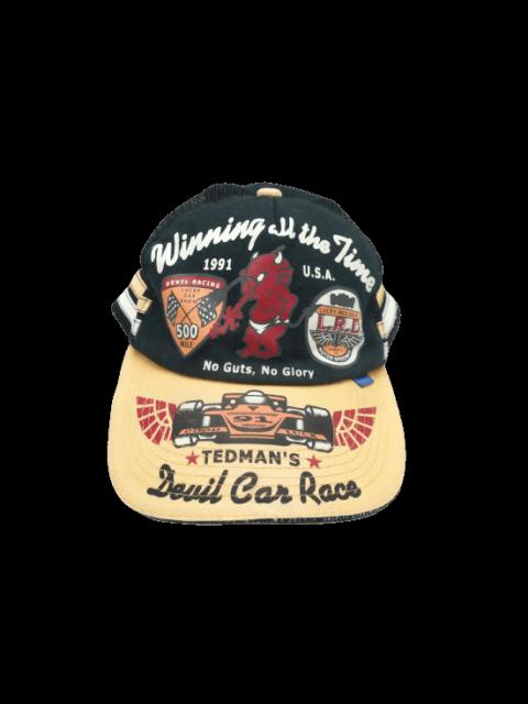 Other Designers Rare! Vintage TEDMAN'S Lucky Devil Car Race Worn Cap