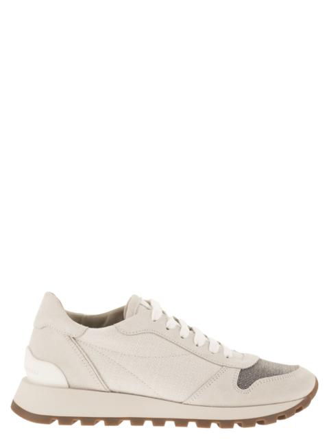 Brunello Cucinelli Brunello Cucinelli Women Leather And Fabric Trainers