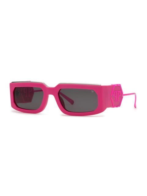 PHILIPP PLEIN Philipp Plein Men's Black Rectangular Sunglasses SPP119M 07BE