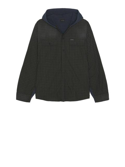 BALENCIAGA Cut Up Hooded Shirt