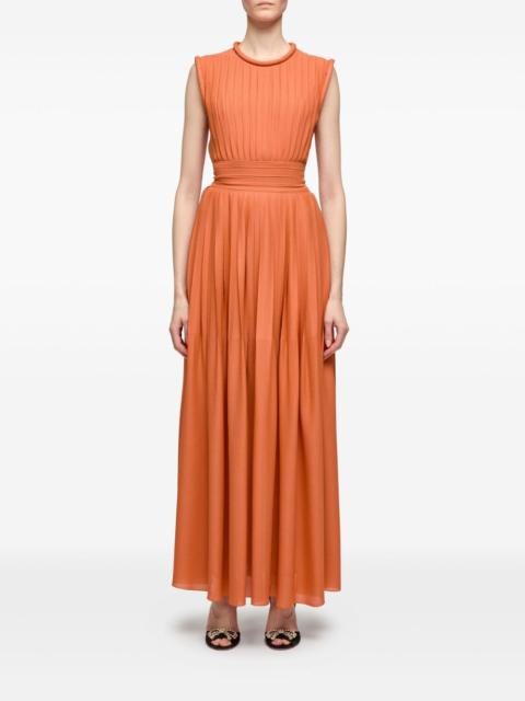 GIAMBATTISTA VALLI pleated sleeveless dress