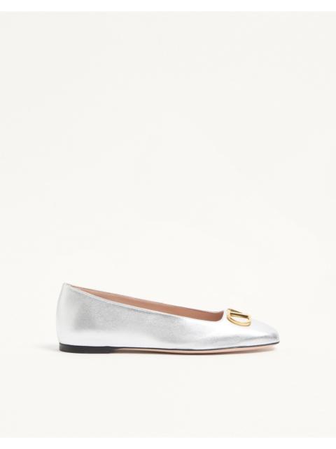 Valentino Valentino Garavani Vlogo Signature Ballet Flats In Leather