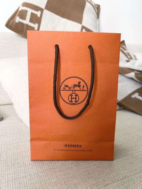 Hermès Authentic Hermes Orange Small Shopping Bag