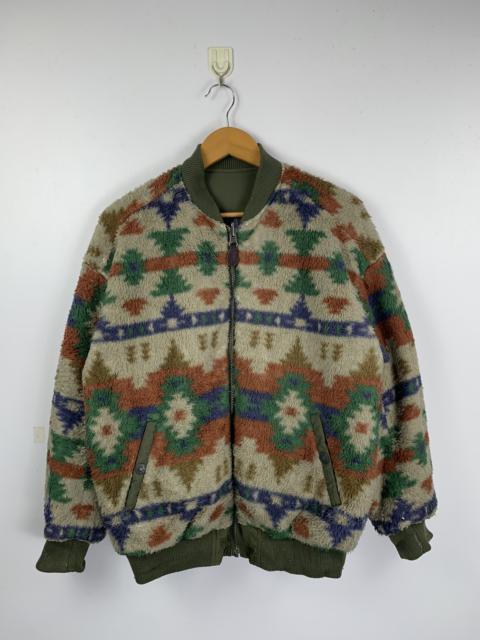 Other Designers Vintage - Vintage Titicaca Native Navajo Reversible Bomber Jacket