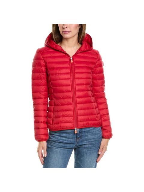 Other Designers NWT Save the Duck Vicky Tango Red Puffer Jacket Sz 1 Small‎ $198