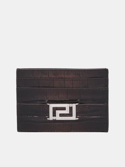 VERSACE Greca Goddess Card Holder