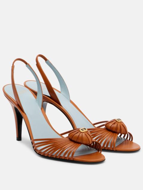Valentino Royal 85 leather slingback sandals