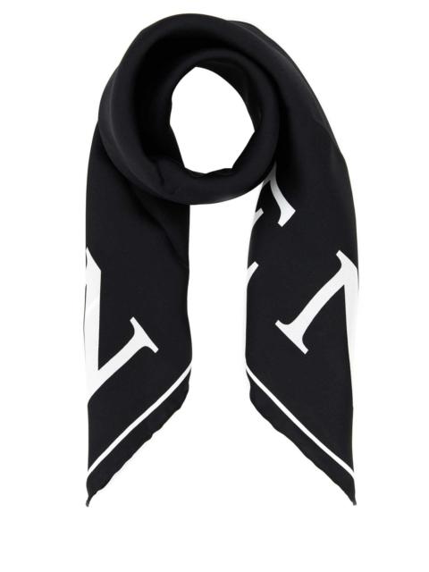 Alexander McQueen Alexander Mcqueen Women Black Silk Foulard