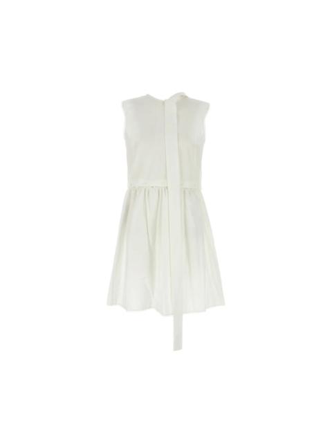 Miu Miu MIU MIU White Poplin Dress New & Authentic (Women's size:8;)