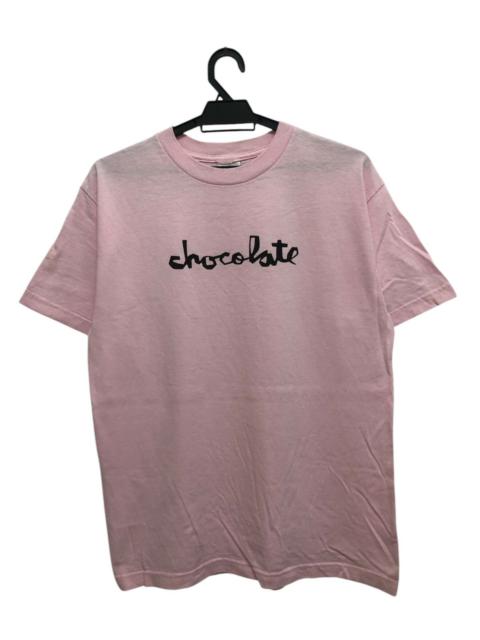 Vintage - VTG 🔥 CHOCOLATE SKATEBOARDS LOGO SKATE TEE RAVE COLOUR