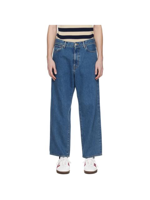 WACKO MARIA Blue Washed Jeans