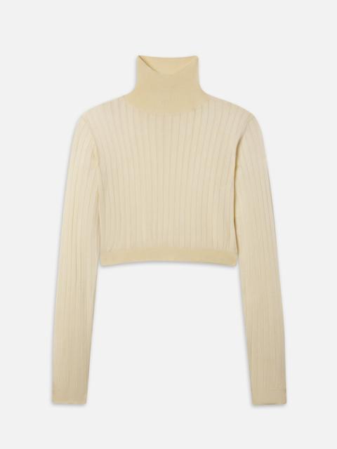 FRAME The Crop Fitted Turtleneck