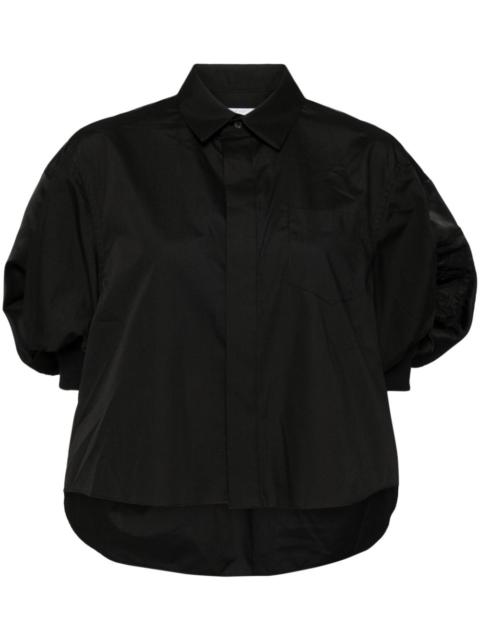 sacai Sacai Women Cotton And Nylon Shirt