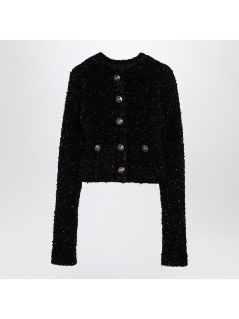 Balenciaga cotton blend tweed cropped cardigan