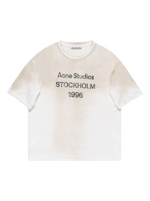 Acne Studios Acne Studios Logo T-Shirt 'Dusty White'