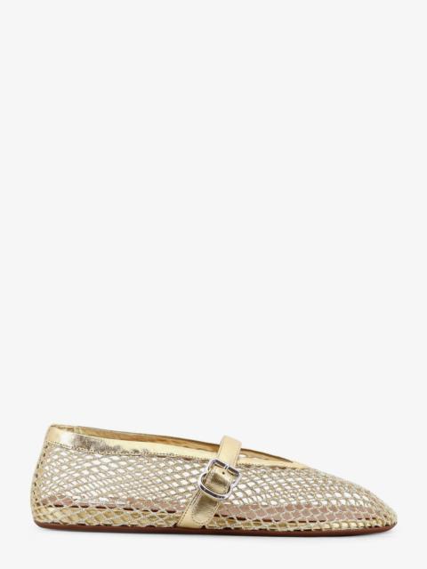 Alaïa Alaia Ballet Flats Glitter Mesh And Leather Ballerinas