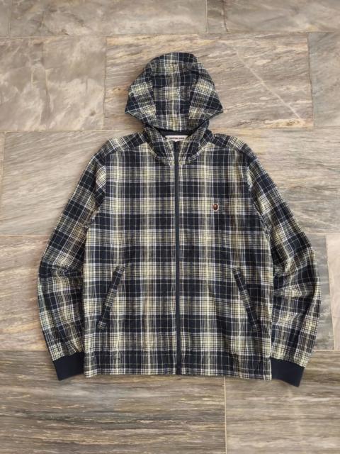 A BATHING APE® OG bape classic plaid 1 point hooded jacket