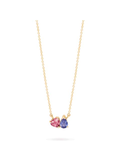 STONE AND STRAND Just the Two of Us Geranium Necklace