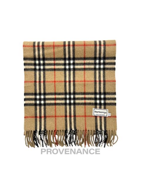 Burberry Vintage Burberrys Scarf Nova Check 100% Cashmere Camel