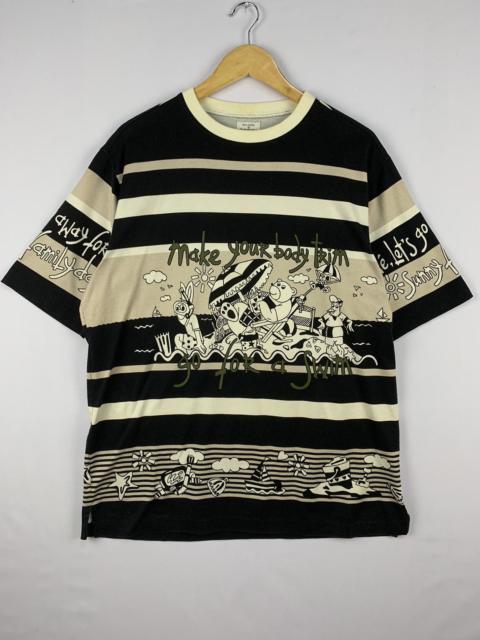 Other Designers Jean Charles De Castelbajac Fullprint Black T-shirt Large