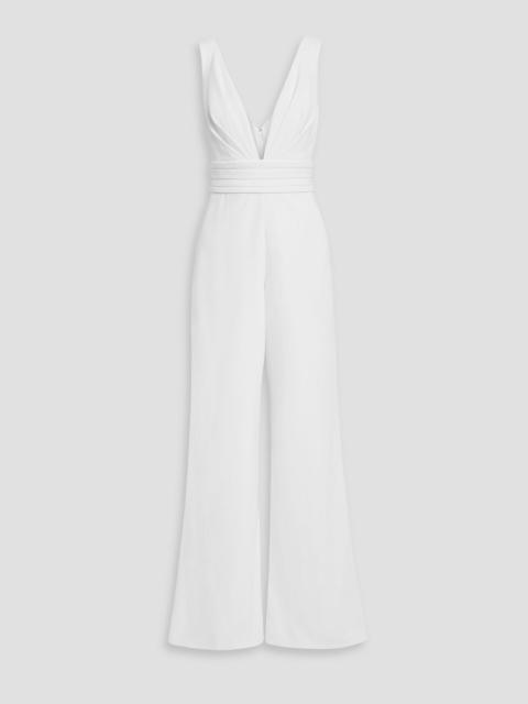Other Designers Faye pleated crepe wide-leg jumpsuit