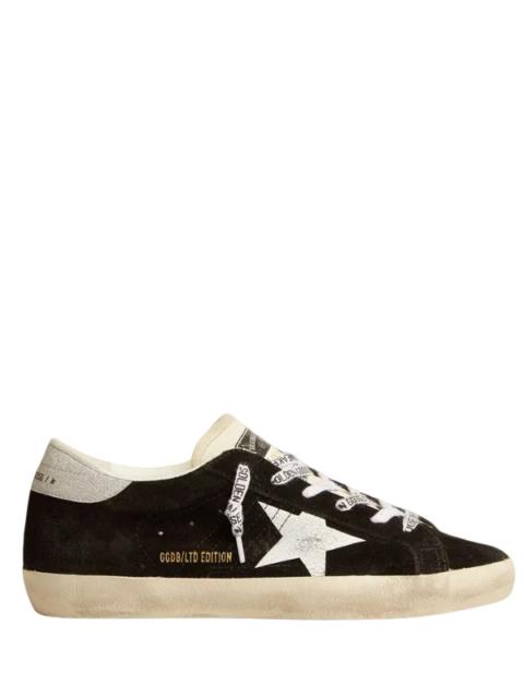 Golden Goose Super-Star in Black/White/Silver