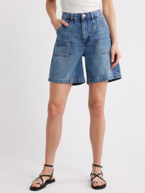 FRAME FRAME The Utility Denim Shorts in Stranger at Nordstrom