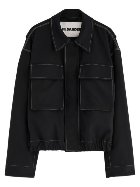 Jil Sander Contrast-stitching Twill Jacket