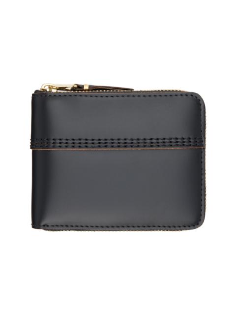 Black Triple Stitch Wallet